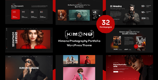 Kimono  Photography Portfolio WordPress Theme