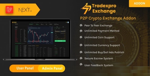 Tradexpro P2P  Peer To Peer Crypto Exchange Addon