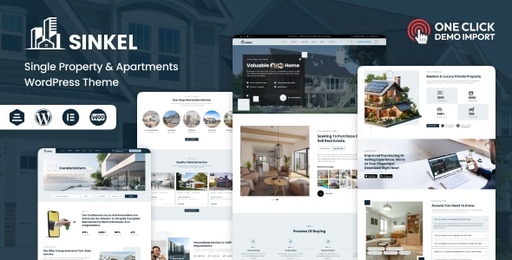 Sinkel  Single Property &amp; Apartments Real Estate WordPress Theme
