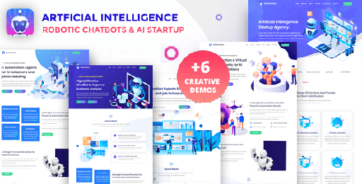 Robotgen  AI Robotics and AI Startup Agency Bootstrap Template