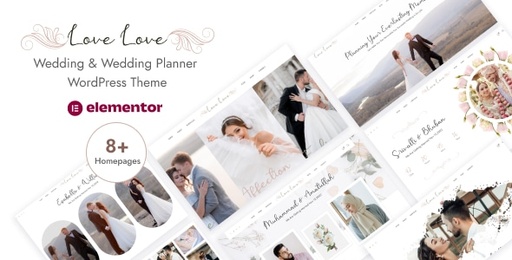 Lovelove  Wedding &amp; Planner WordPress Theme