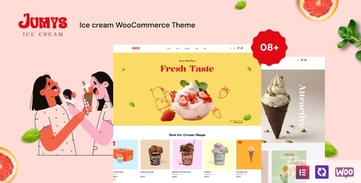 Jumys  Ice Cream WooCommerce WordPress Theme