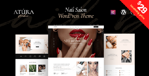 Atura  Nail Salon WordPress Theme