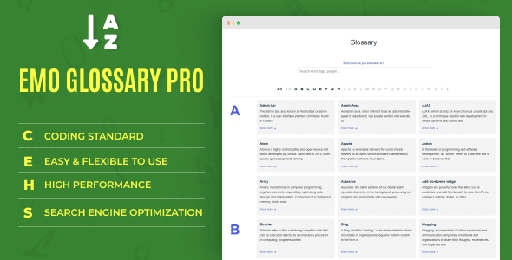 EMO Glossary Pro  WordPress Plugin