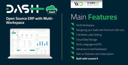 WorkDo Dash SaaS  Open Source ERP with Multi-Workspace