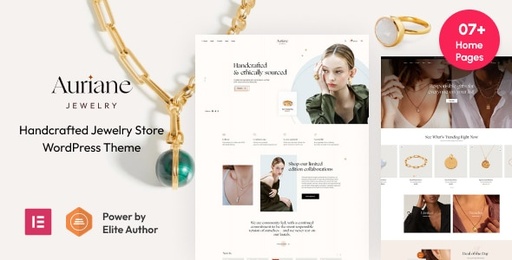Auriane  Handcrafted Jewelry Store WordPress Theme
