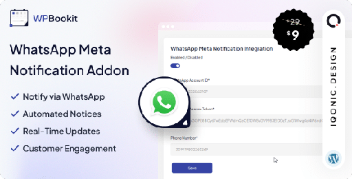 WPBookit  WhatsApp Notification (Addon)