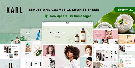 Karl  Beauty &amp; Cosmetics Shopify Theme