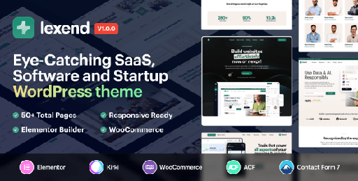 Lexend  Software, SaaS &amp; Startup WordPress Theme