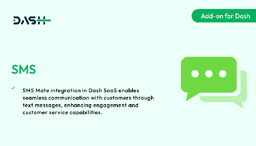 SMS  Dash SaaS Add-on
