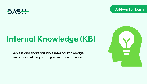Internal Knowledge (KB)  Dash SaaS Add-on