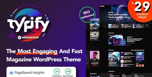 Typify  Newspaper &amp; Magazine WordPress Theme