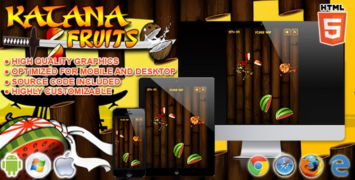 Katana Fruits  HTML5 Game