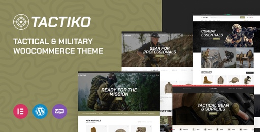 Tactiko  Tactical &amp; Military Shop WooCommerce Theme