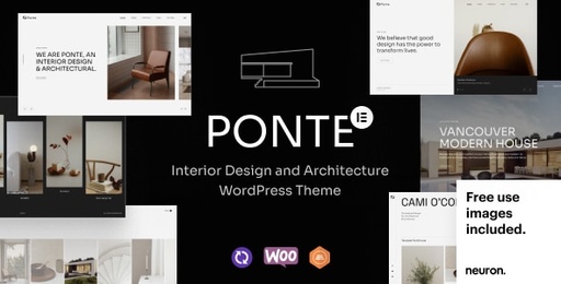 Ponte  Interior Design &amp; Architecture WordPress Theme