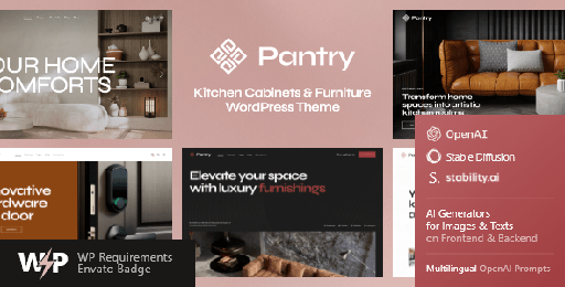 Pantry  Kitchen Cabinets &amp; Furniture WordPress Theme