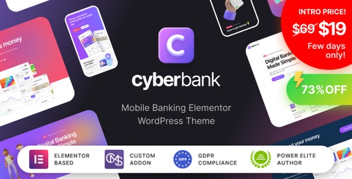 Cyberbank  Business and Finance WordPress Theme