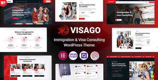 Visago  Immigration and Visa Consulting WordPress Theme