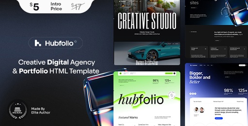 Hubfolio  Digital Agency &amp; Portfolio Template