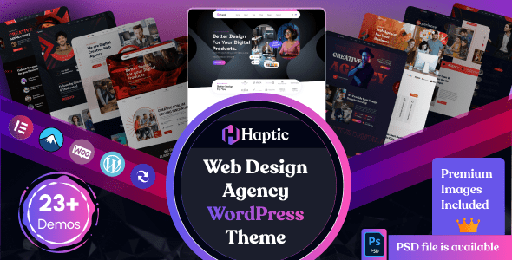 Haptic  Web Design Agency WordPress Theme