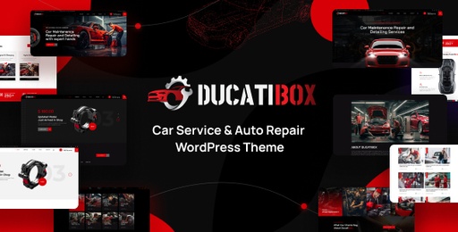 Ducatibox  Car Service &amp; Auto Repair WordPress Theme