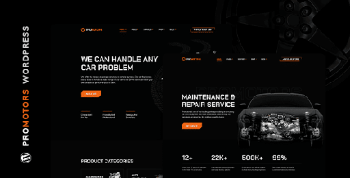 ProMotors  Car Service and Detailing WordPress Theme