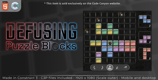 Defusing Puzzle Blocks  HTML5 Casual game