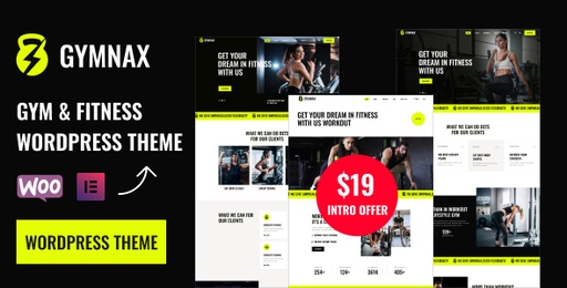 Gymnax  Fitness and Gym WordPress Theme