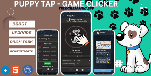 Puppy Tap  Clicker Game