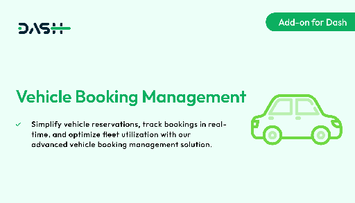 Vehicle Booking Management  Dash SaaS Add-on