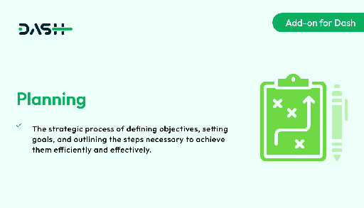 Planning  Dash SaaS Add-on