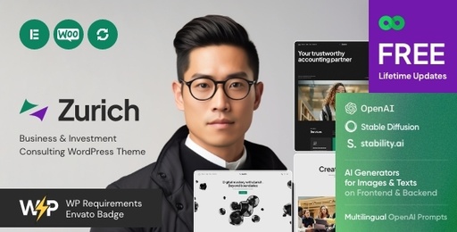 Zurich  Business &amp; Investment Consulting WordPress Theme