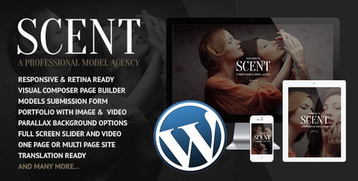 Scent  Model Agency WordPress Theme
