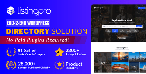 ListingPro  Directory &amp; Listing WordPress Theme +purchase code