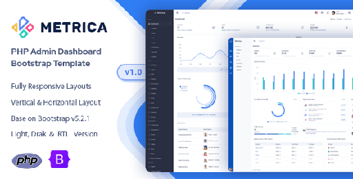 Metrica  PHP Admin &amp; Dashboard Template