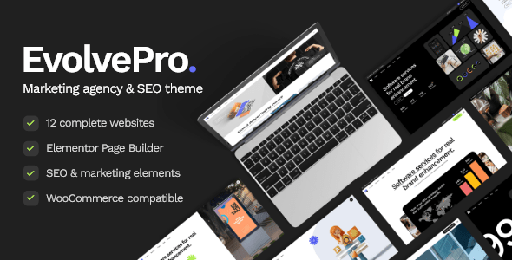 EvolvePro  Marketing Agency &amp; SEO WordPress Theme