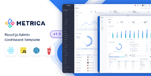 Metrica  React Admin &amp; Dashboard Template (React 18)