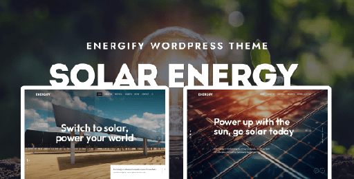 Energify  Solar &amp; Renewable Energy WordPress Theme