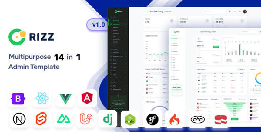 Rizz  Admin &amp; Dashboard Template