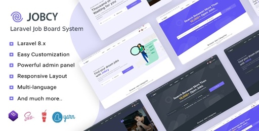 Jobcy  Laravel Job Board Multilingual System