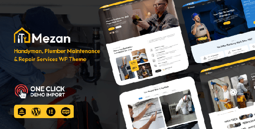 Mezon  Plumber, Handyman Services WordPress Theme