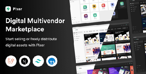 Pixer  React Laravel Multivendor Digital Marketplace