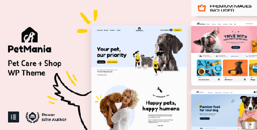 PetMania  Pet Care Shop Ecommerce WordPress Theme