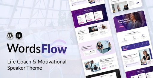 Wordsflow  Life Coach &amp; Motivational Speaker Theme