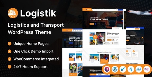 Logistik  Transport &amp; Logistics WordPress Theme