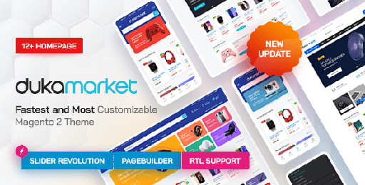 Dukamarket  Multipurpose Responsive Magento 2 / Adobe Commerce Theme