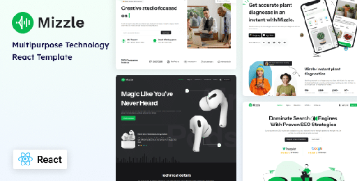 Mizzle  Multipurpose Technology React Template