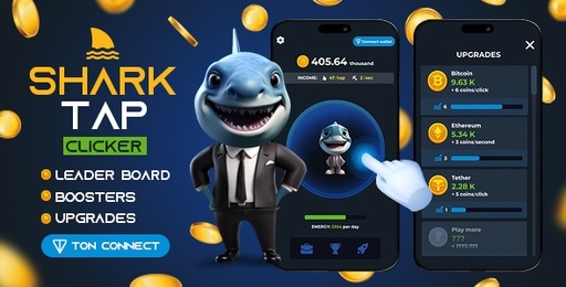 Shark Tap  Clicker Game