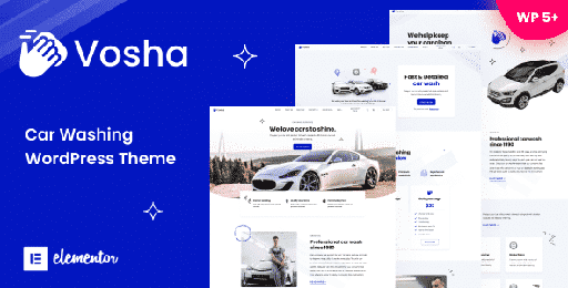 Vosha  Car Washing WordPress Theme