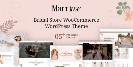 Marriwe  Bridal Store WooCommerce WordPress Theme